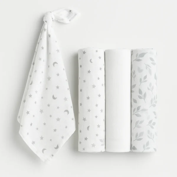 Muslin Swaddle Blankets (Set of 3)