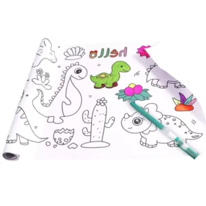 Kids coloring paper roll