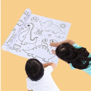 Kids coloring paper roll