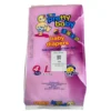 Pretty Baby Diapers for girls, Size L, 4-piece travel pack for babies weighing 9 to 13 kg, featuring a 12-hour absorbency guarantee label.