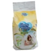 Pretty Baby Super Premium diaper pants, Size M (6-11 kg), 16-piece pack. The carry-handle bag displays an illustration of a mother and her baby, emphasizing a 360-degree elastic fit, 12-hour protection, and an overnight no-leak design.