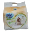 Pretty Baby Super Premium diaper pants, Size L (9-14 kg), 30-piece count. The front packaging displays an illustration of a mother and toddler with functional icons for 360-degree stretch, 12-hour protection, and an overnight leak-free guarantee.