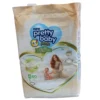 Pretty Baby Super Premium diaper pants, Size L (9-14 kg), containing a 60-piece count with a top carry handle. The packaging displays a mother and toddler graphic alongside product feature badges for 360-degree stretch, 12-hour absorbency, and overnight leak protection.