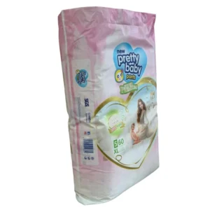 Pretty Baby Super Premium Diaper Pants – Size XL (12-17 kg) NO:5-60 Pcs Mega Pack
