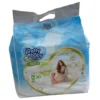 Pretty Baby Super Premium diaper pants, Size XXL (15+ kg), 30-piece count. The front packaging displays an illustration of a mother and toddler alongside functional badges for 360-degree stretch, 12-hour protection, and an overnight leak-free guarantee.