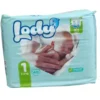 Lody Baby Size 1 newborn diapers package, 2-5 kg, 40 count.