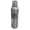 Front view of a tall, metallic silver 200ml Rasasi Hope For Men Deodorant Body Spray aerosol can, featuring clean black block typography and a clear plastic top cap over a grey nozzle.