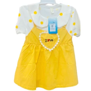 Girls' Frock Pinafore-Style Dress-L Size