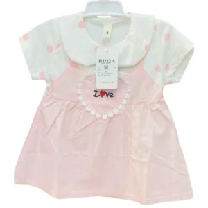 Inky Pinky Organic Cotton Frock-S Size