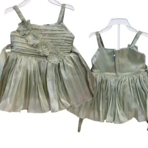 Riffa Shimmering Sage Green Floral Party Dress 12 Size