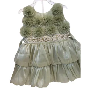 RIFFA Girls' Mint Green 3D Floral Party Dress 14 SIZE