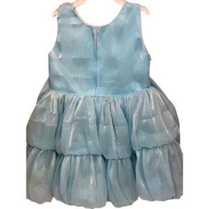 RIFFA Girls' Sky Blue 3D Floral Party Dress 20 SIZE