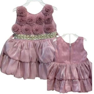 RIFFA Girls' Mint Green 3D Floral Party Dress 14 SIZE