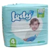 Lody Baby Size 4 Diapers 30 Pcs Pack for Babies 7-18kg with Air Channels