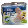 A jumbo pack of Velona Cuddles Overnyts Ultra Slim tape-style diapers in size Small (S) with 28 pieces, suitable for infants weighing 3 to 8 kg.