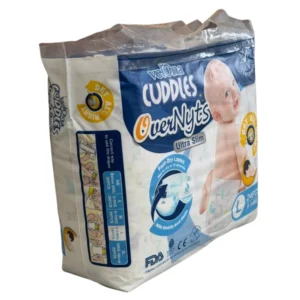 Velona Cuddles Overnyts Ultra Slim Tape Diapers | Size L (24 Pack) | 9-14kg