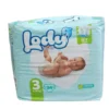 Lody Baby Size 3 Diapers 34 Pcs Pack for 4-9kg Babies with Air Channels