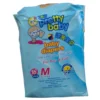 "Package of New Pretty Baby disposable diapers, Medium size (M), 16-piece pack, suitable for 5-10 kg infants, manufactured in Sri Lanka."