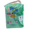 Package of New Pretty Baby disposable diapers, Small size (S), 16-piece pack, suitable for 3-6 kg infants, manufactured in Sri Lanka.