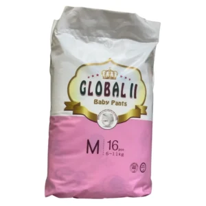 Global II Baby Pants Size M 16 Pcs Packaging