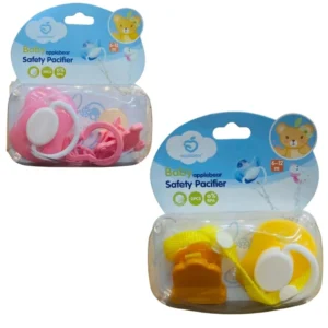 Applebear Baby Safety Pacifier Set with Clip (6-12 Months)