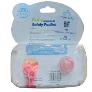 Applebear Baby Safety Pacifier Set with Clip (6-12 Months)