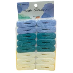 Premium 16-Piece Heavy Duty Plastic Cloth Clips Set