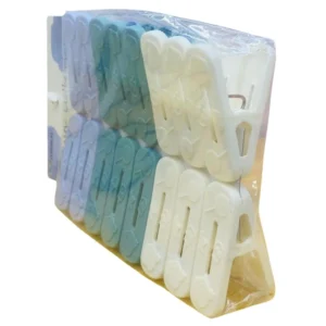 Premium 16-Piece Heavy Duty Plastic Cloth Clips Set