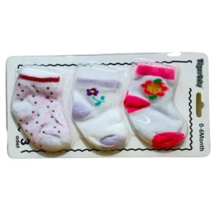 TigerBaby 3-Pack Infant Socks Set (0-6 Months)