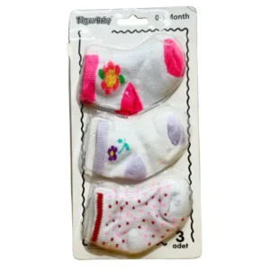 TigerBaby 3-Pack Infant Socks Set (0-6 Months)