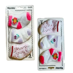 TigerBaby 3-Pack Infant Socks Set (0-6 Months)