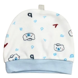 Cute Cartoon Bear Print Newborn Baby Cap