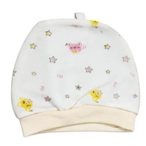 Cute Cartoon Bear Print Newborn Baby Cap