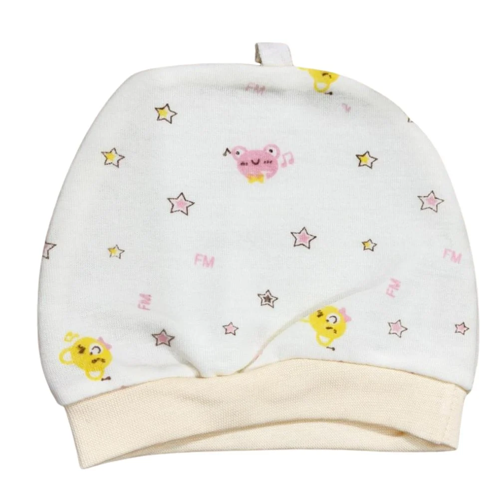 Cute Cartoon Bear Print Newborn Baby Cap - Image 3