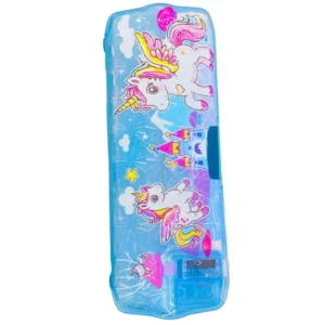 Pencil Case with Built-in Sharpener - Double-Sided Plastic Magnetic Stationery Box