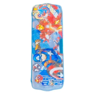 Pencil Case with Built-in Sharpener - Double-Sided Plastic Magnetic Stationery Box