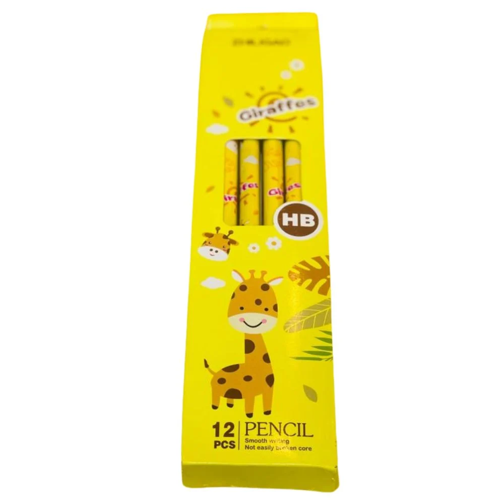 ZHILIGAO Cartoon Duck Pink HB Pencils - 12 Pack