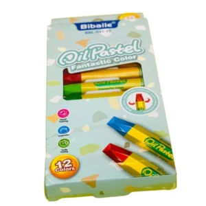 Bibaile 12-Pack Smooth Oil Pastels - Fantastic Color Kit